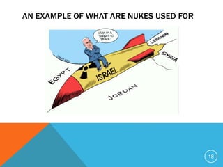 AN EXAMPLE OF WHAT ARE NUKES USED FOR
18
 