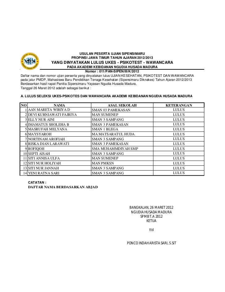 Tes Masuk Kebidanan Apa Saja / Perjuangan Jadi Bidan Ala