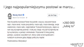 I jego najpopularniejszymu postowi w marcu…
>260 000
„lubię to”
 