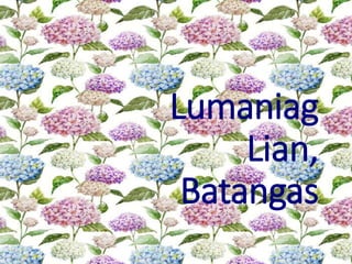 Lumaniag
Lian,
Batangas
 
