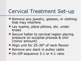 Tx Lumbar and-cervical | PPT