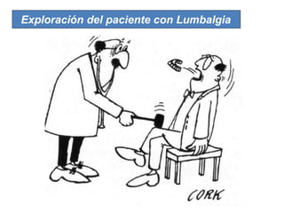 Exploración del paciente con Lumbalgia
 