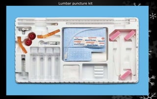 Lumbar puncture kit
 