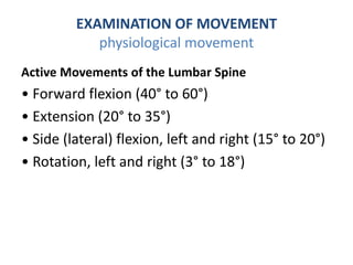 Lumbar spine physical examination and treatment.pdf