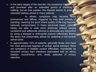 Lumbar spinal stenosis PPTX