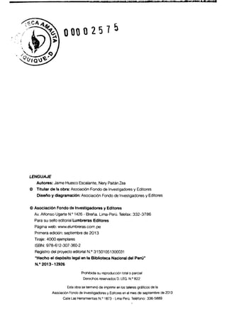 Lumbreras   lenguaje