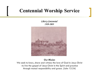 Centennial Worship Service 