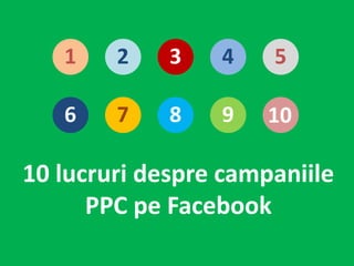 1 2 3 4 5 6 7 8 9 10 10 lucruri despre campaniile PPC pe Facebook 