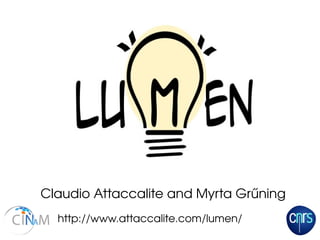 http://www.attaccalite.com/lumen/
Claudio Attaccalite and Myrta Grűning 
 