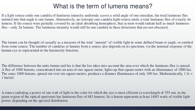 lumens color rendering index color rendering index