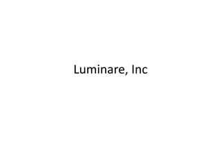 Luminare, Inc.

A multimedia company
 