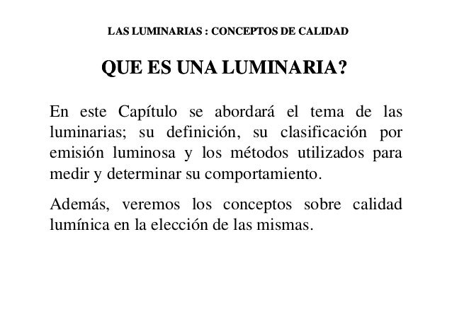 Luminarias Luminarias