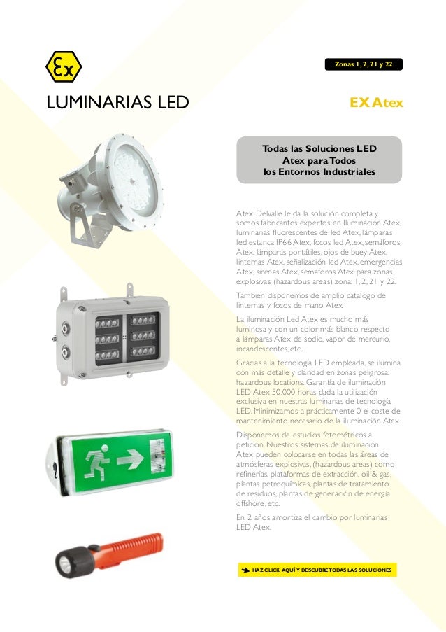 Luminarias led atex