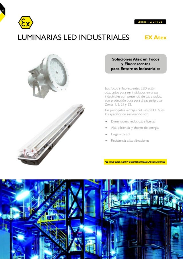 Luminarias led atex