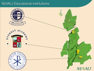 NUVALI: Educational Institutions
XAVIER
SCHOOL
MIRIAM
COLLEGE
EVEREST
ACADEMY
 