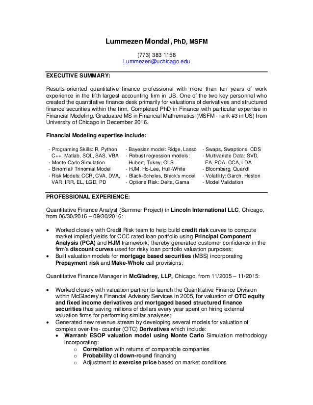 Lummezen Mondal Resume