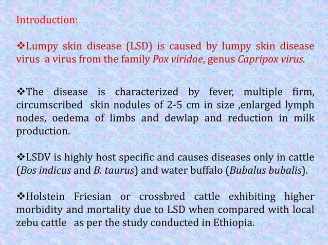 Lumpy skin disease | PPTX