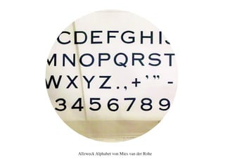 Allzweck Alphabet von Mies van der Rohe
 