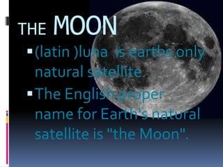 Luna Moon Facts