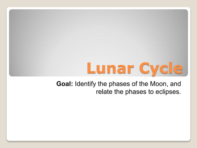 Lunar Cycle ppt cscope | PPT