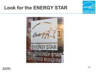 34
Look for the ENERGY STAR
 