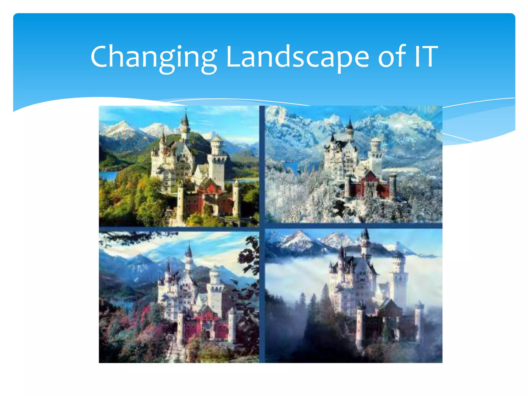 Changing Landscape of IT
 