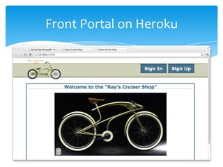 Front Portal on Heroku
 