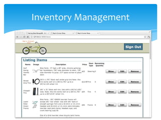 Inventory Management
 