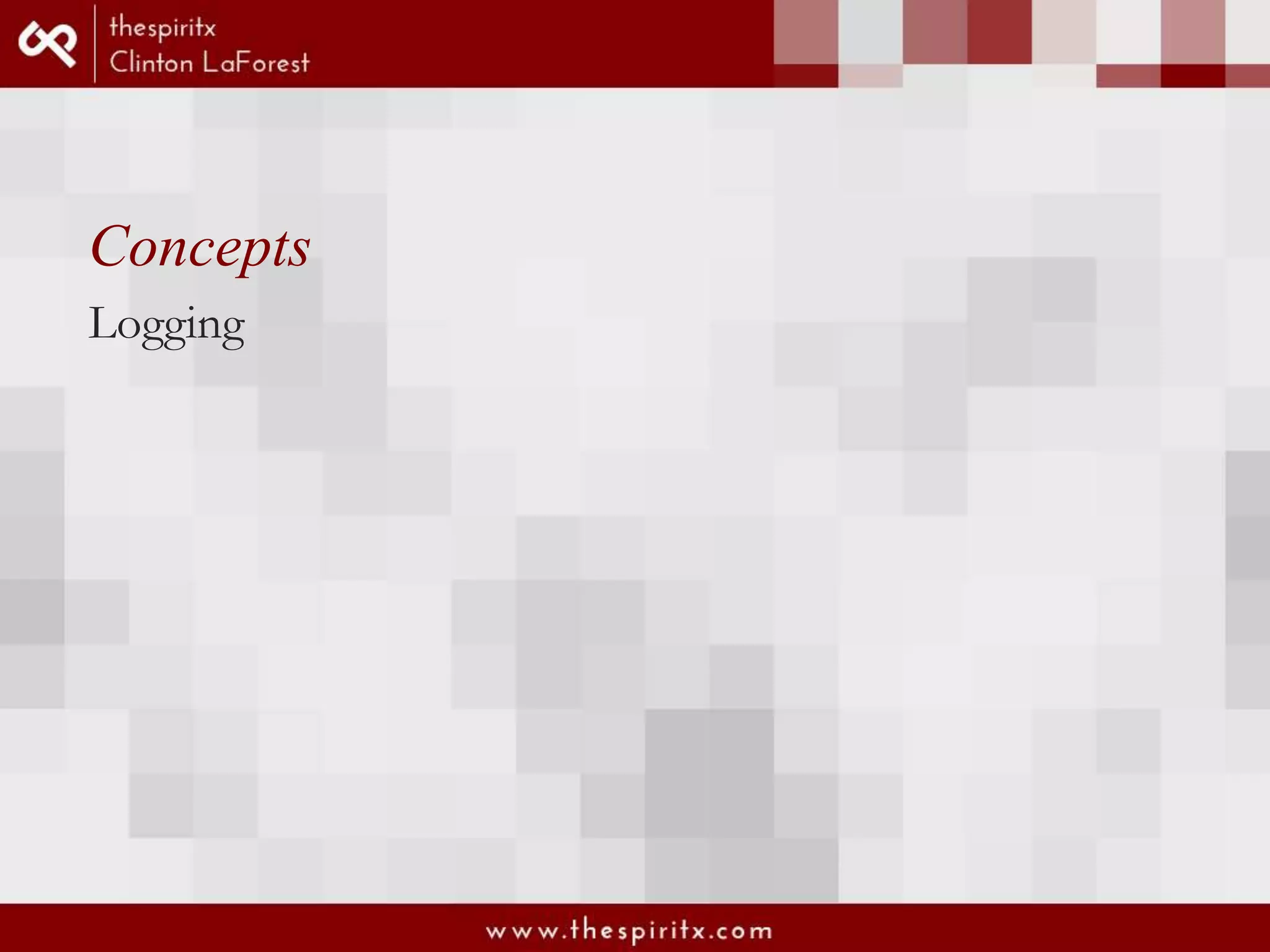 Concepts Logging