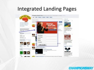 Integrated Landing Pages 