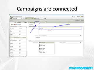 Campaigns are connected 