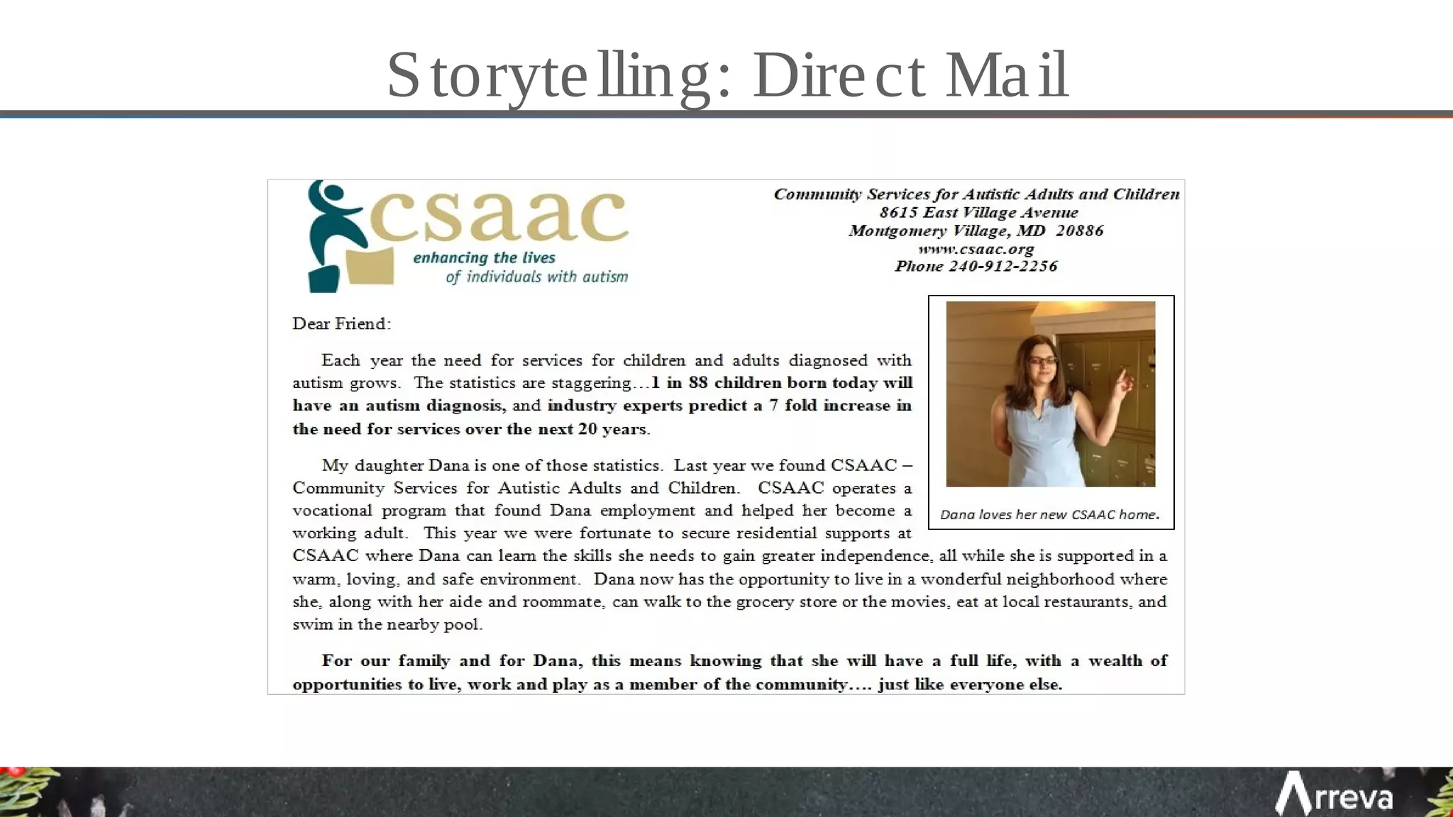 Storytelling: Direct Mail
 