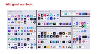 4
Wild groei aan tools
 