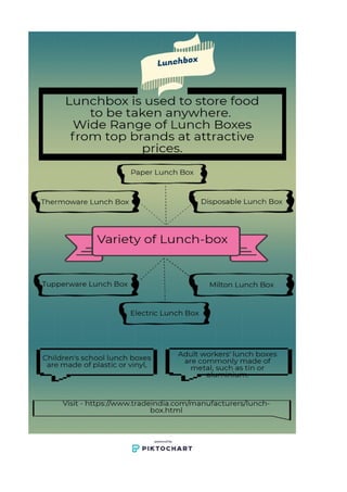 Varieties of Lunch Box Infographic 