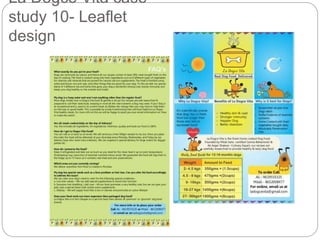 La Dogce Vita case 
study 10- Leaflet 
design 
 