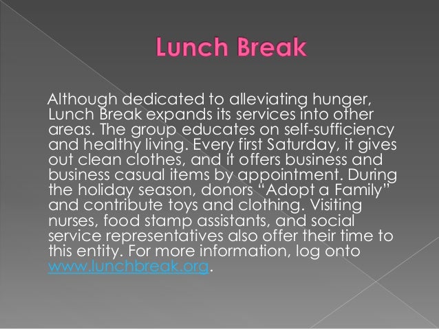 Lunch Break By Garden State Securities