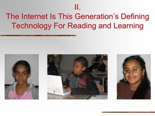 Schools and teachers around the world.Viewing the Classrooms of Tomorrow By Visiting the Classrooms of Today