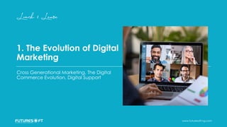 www.futuresoft-ng.com
1. The Evolution of Digital
Marketing
Cross Generational Marketing, The Digital
Commerce Evolution, Digital Support
 