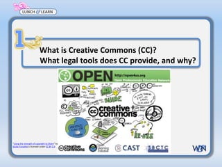 W&N Lunch and Learn with: Cable Green, Creative Commons | PPTX