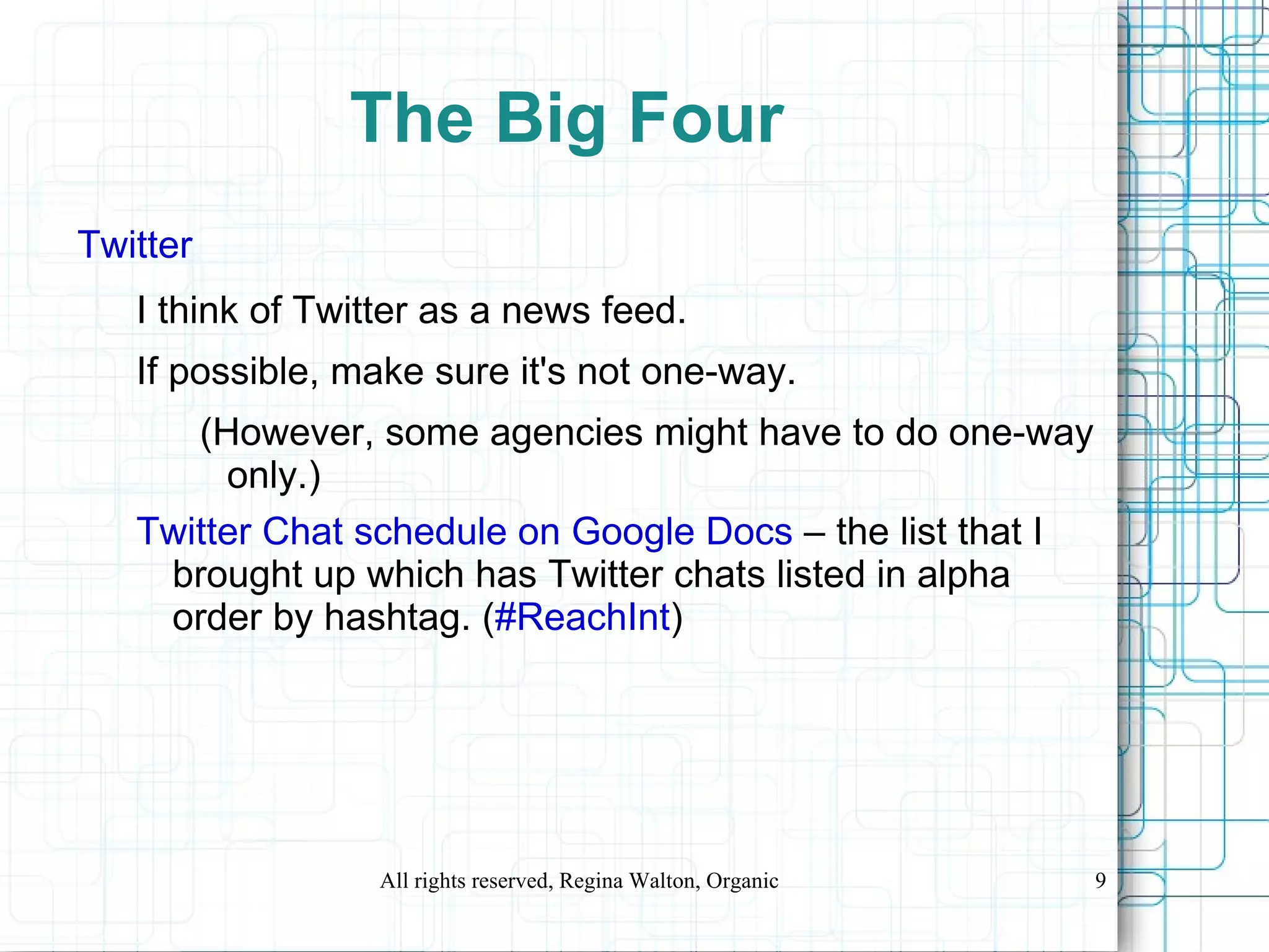 Video Sharing -  Video sharing allows users to upload and share videos to video sharing website such as YouTube. Other users can watch the videos, comment on them, share them with other users and even embed them on their own websites and blogs. 