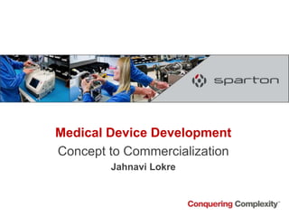 Medical Device Development
Concept to Commercialization
Jahnavi Lokre
 