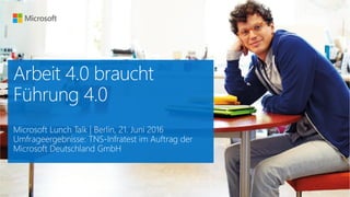 Arbeit 4.0 braucht Führung 4.0 - Lunch Talk mit Markus Köhler