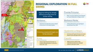 REGIONAL EXPLORATION IN FULL
SWING
Slide 25
Regional drilling has already
defined promising areas for
further drilling
Bar...