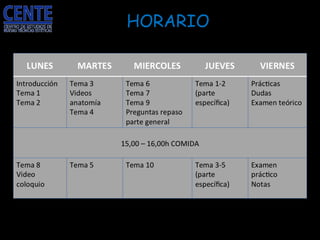 HORARIO 