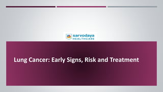Lung Cancer: Early Signs, Risk and Treatment
 