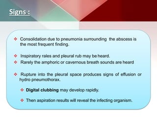 Lung abscess | PPTX