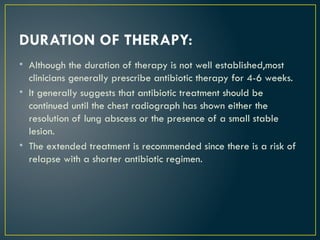 LUNG ABSCESS - respiratory medicine - ppt | PPTX