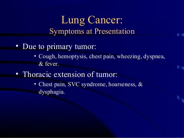 Lung Cancer Diagnosis Staging And Treatment