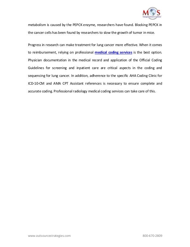 Lung Cancer - Insights into Medical Coding Lung Cancer - Insights into Medical Coding