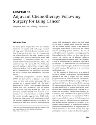 Lung cancer, 3rd ed